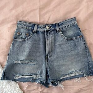Denim Distressed Women's Shorts